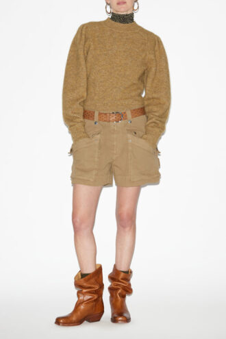 Onnie Sweater i ensfarvet alpaca-strik