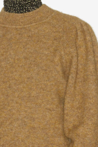 Onnie Sweater i ensfarvet alpaca-strik