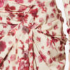 Ovia kort draperet stretch-silkenederdel med print