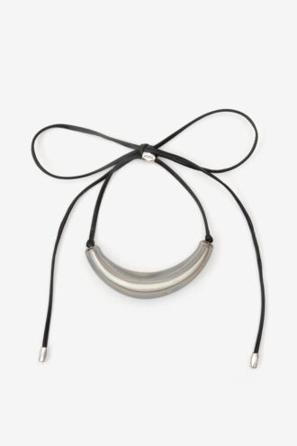 Oyan læderarmbånd med oversized perle