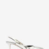 Padim højhælede slingback-pumps med spejleffekt