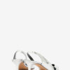 Padim højhælede slingback-pumps med spejleffekt