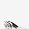 Padim højhælede slingback-pumps med spejleffekt