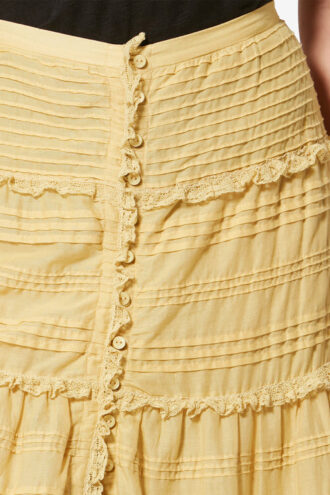 Paoline Frilly bomulds- og blomsterblonderkjole