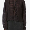 Peline bomuldsbluse med blomsterblonder