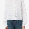 Peline bomuldsbluse med blomsterblonder
