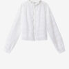 Peline bomuldsbluse med blomsterblonder