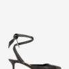 Pilvee højhælede slingback-pumps i kalveskind med nitter Pilvee højhælede slingback-pumps i kalveskind med nitter