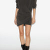 Pipper draperet jersey-sweatshirtkjole Pipper draperet jersey-sweatshirtkjole