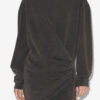Pipper draperet jersey-sweatshirtkjole Pipper draperet jersey-sweatshirtkjole