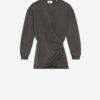 Pipper draperet jersey-sweatshirtkjole Pipper draperet jersey-sweatshirtkjole