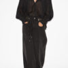 Plalia rynket bomuldsvoile bluse