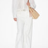 Plalia rynket bomuldsvoile bluse