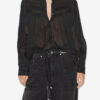 Plalia rynket bomuldsvoile bluse