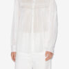 Plalia rynket bomuldsvoile bluse