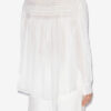 Plalia rynket bomuldsvoile bluse