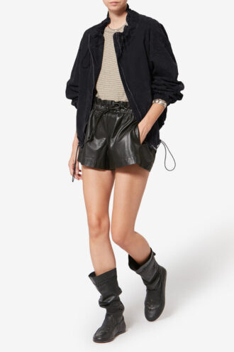 Plume kort chambray-jakke
