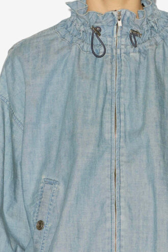 Plume kort chambray-jakke