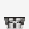 Powden stribet nylon clutch Powden stribet nylon clutch