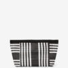 Powden stribet nylon clutch Powden stribet nylon clutch