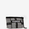 Powden stribet nylon clutch Powden stribet nylon clutch