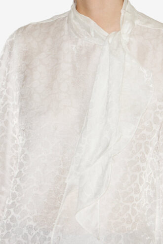 Raphaella silke-jacquardbluse