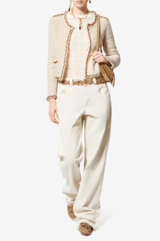 Rochelle Merinos uld tweed cardigan