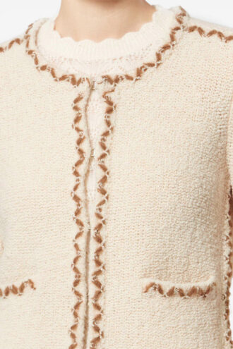 Rochelle Merinos uld tweed cardigan