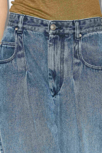 Rodayna plisserede denimjeans