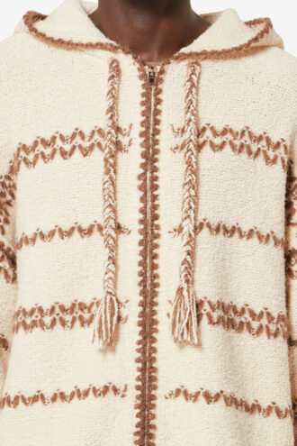 Rolian Cardigan i meleret uld