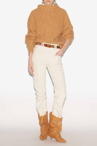 Romane kabelstrikket sweater