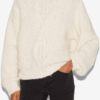 Romane kabelstrikket sweater