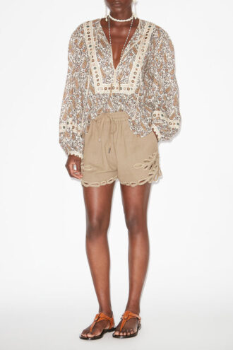 Safa korte shorts med broderi