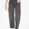 Salia Loose Fit Denim Jeans med lynlåse Salia Loose Fit Denim Jeans med lynlåse