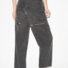 Salia Loose Fit Denim Jeans med lynlåse Salia Loose Fit Denim Jeans med lynlåse