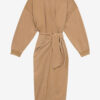 Sandrina lang draperet jersey-sweatshirtkjole