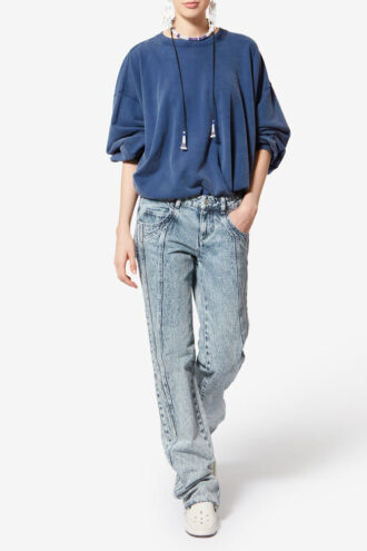 Sauria vasket bomuldssweatshirt
