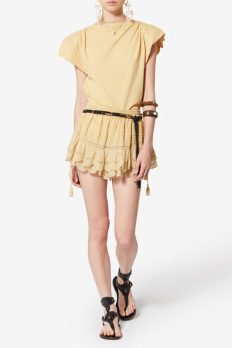Sebani Asymmetrisk bomulds-T-shirt