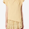 Sebani Asymmetrisk bomulds-T-shirt