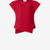 Sebani Asymmetrisk ensfarvet bomulds-T-shirt Sebani Asymmetrisk ensfarvet bomulds-T-shirt