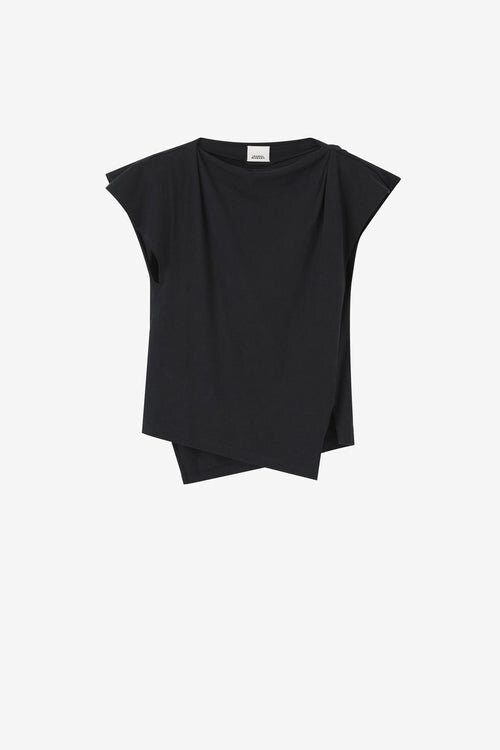 Sebani asymmetrisk T-shirt med korte ærmer Sebani asymmetrisk T-shirt med korte ærmer