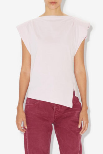 Sebani polstret asymmetrisk T-shirt