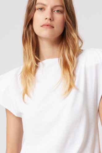 Sebani polstret asymmetrisk T-shirt
