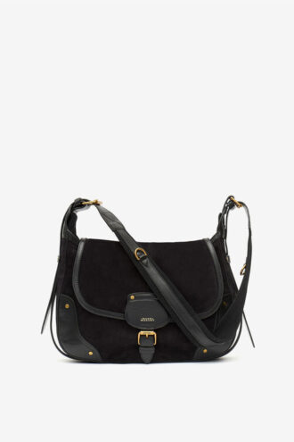 Sierra S ruskindskalveskind messenger bag