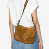 Sierra S ruskindskalveskind messenger bag