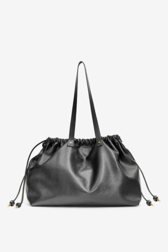 Silven E/W skinnende læder totebag