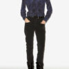 Sima Bluse i silke med print