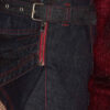 Siyen draperet denim miniskirt