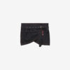 Siyen draperet denim miniskirt