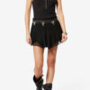 Sornel korte shorts i muslin med print
